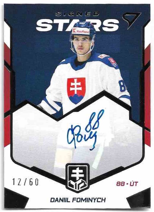 Auto Signed Stars DANIIL FOMINYCH 2023 SportZoo Hokejové Slovensko /60
