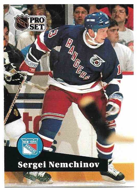 SERGEI NEMCHINOV 91-92 Pro Set