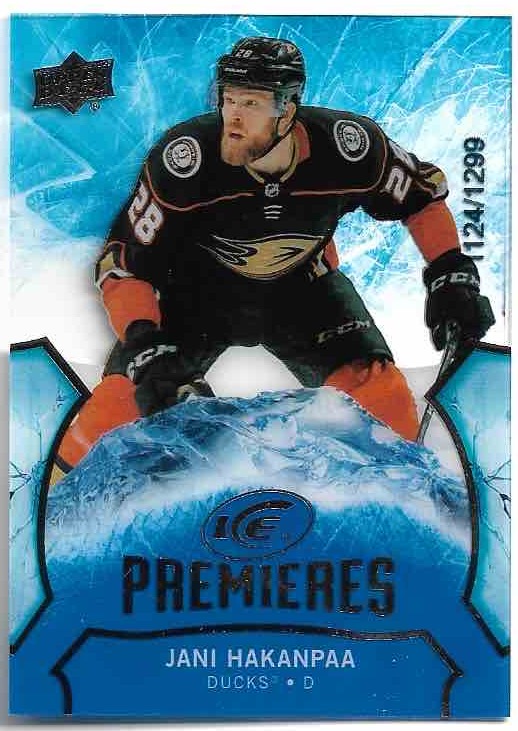 Rookie Ice Premieres JANI HAKANPAA 20-21 UD Ice /1299