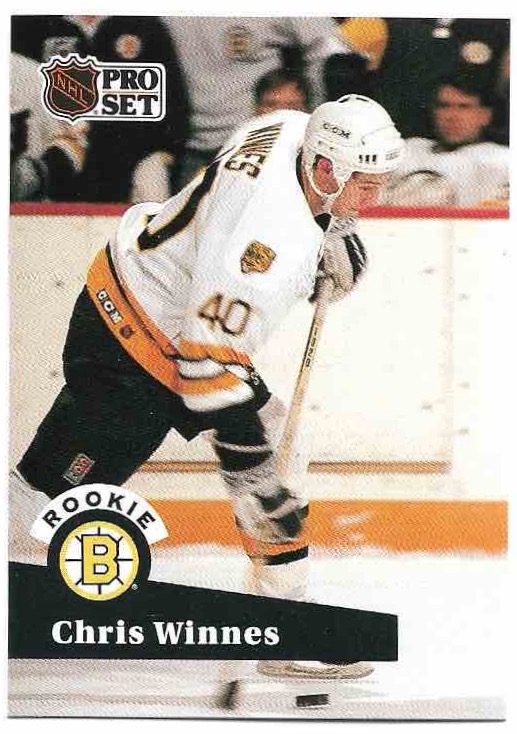 Rookie CHRIS WINNES 91-92 Pro Set