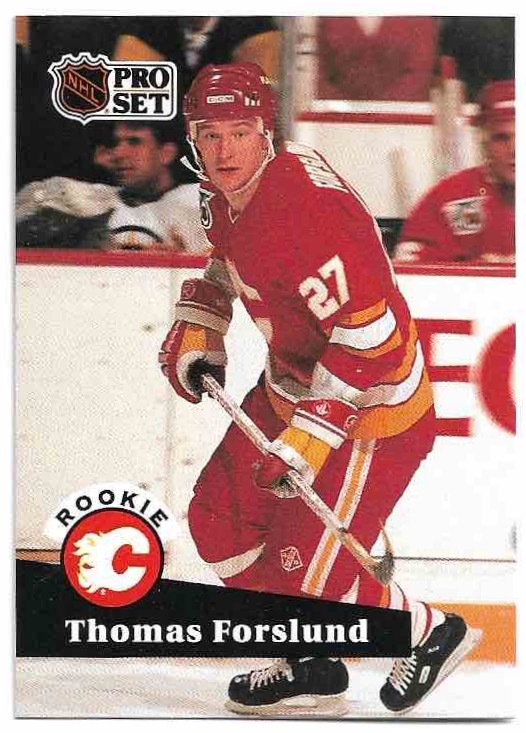 Rookie THOMAS FORSLUND 91-92 Pro Set