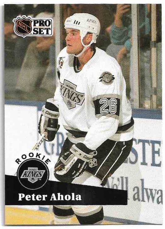 Rookie PETER AHOLA 91-92 Pro Set