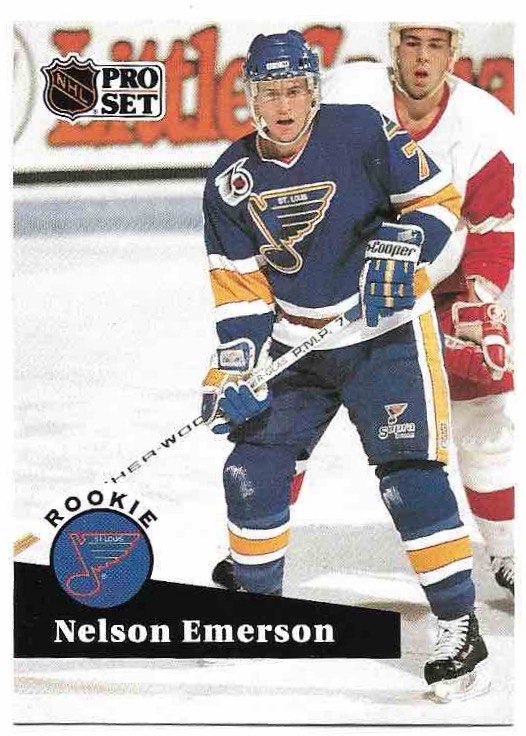 Rookie NELSON EMERSON 91-92 Pro Set