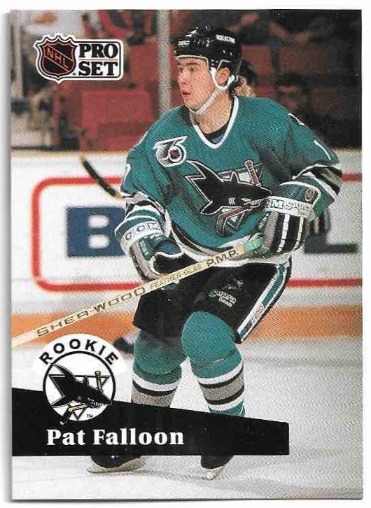 Rookie PAT FALLOON 91-92 Pro Set