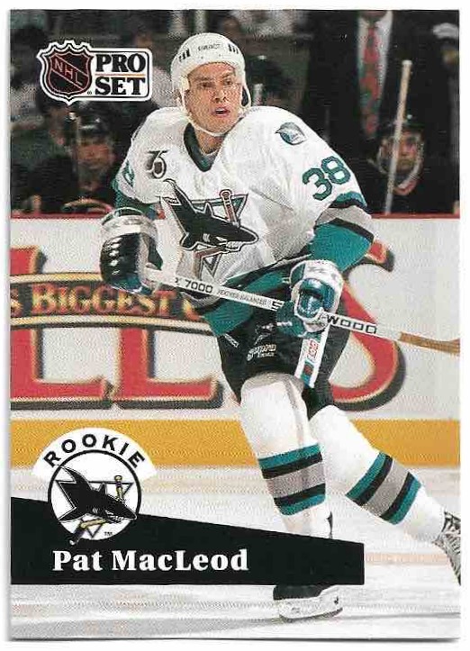 Rookie PAT MACLEOD 91-92 Pro Set
