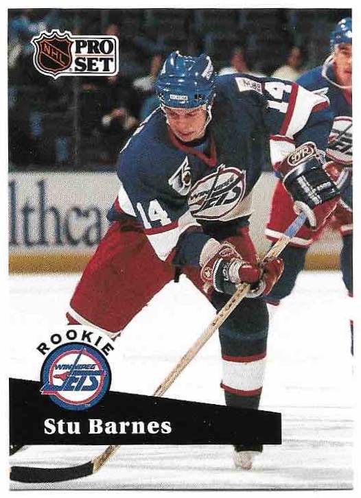 Rookie STU BARNES 91-92 Pro Set