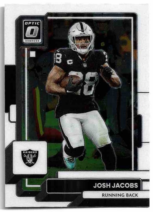 JOSH JACOBS 2022 Panini Donruss Optic Football