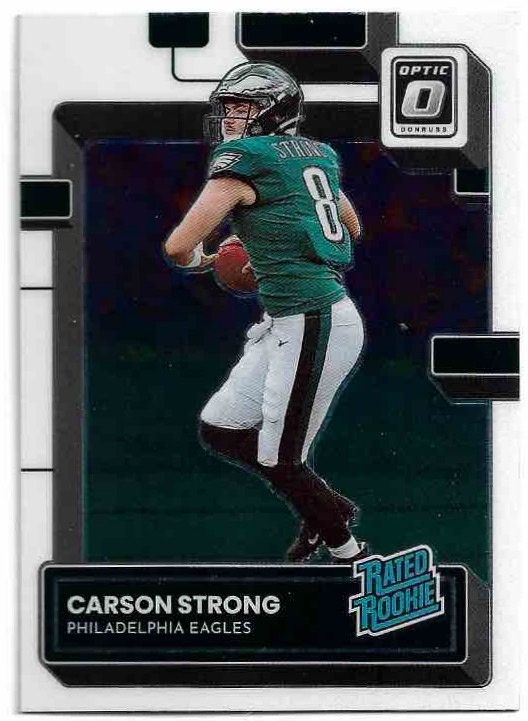 Rated Rookie CARSON STRONG 2022 Panini Donruss Optic Football