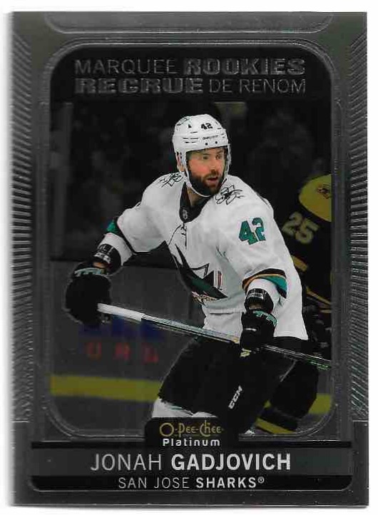 Marquee Rookies JONAH GADJOVICH 21-22 UD O-Pee-Chee OPC Platinum