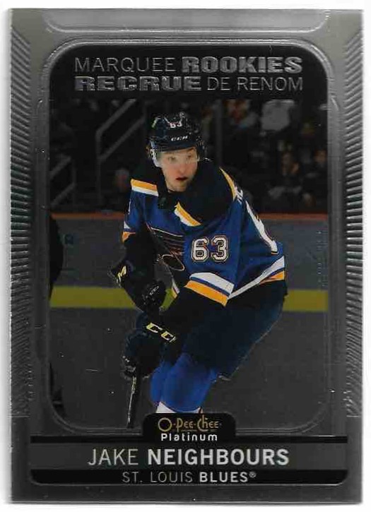 Marquee Rookies JAKE NEIGHBOURS 21-22 UD O-Pee-Chee OPC Platinum