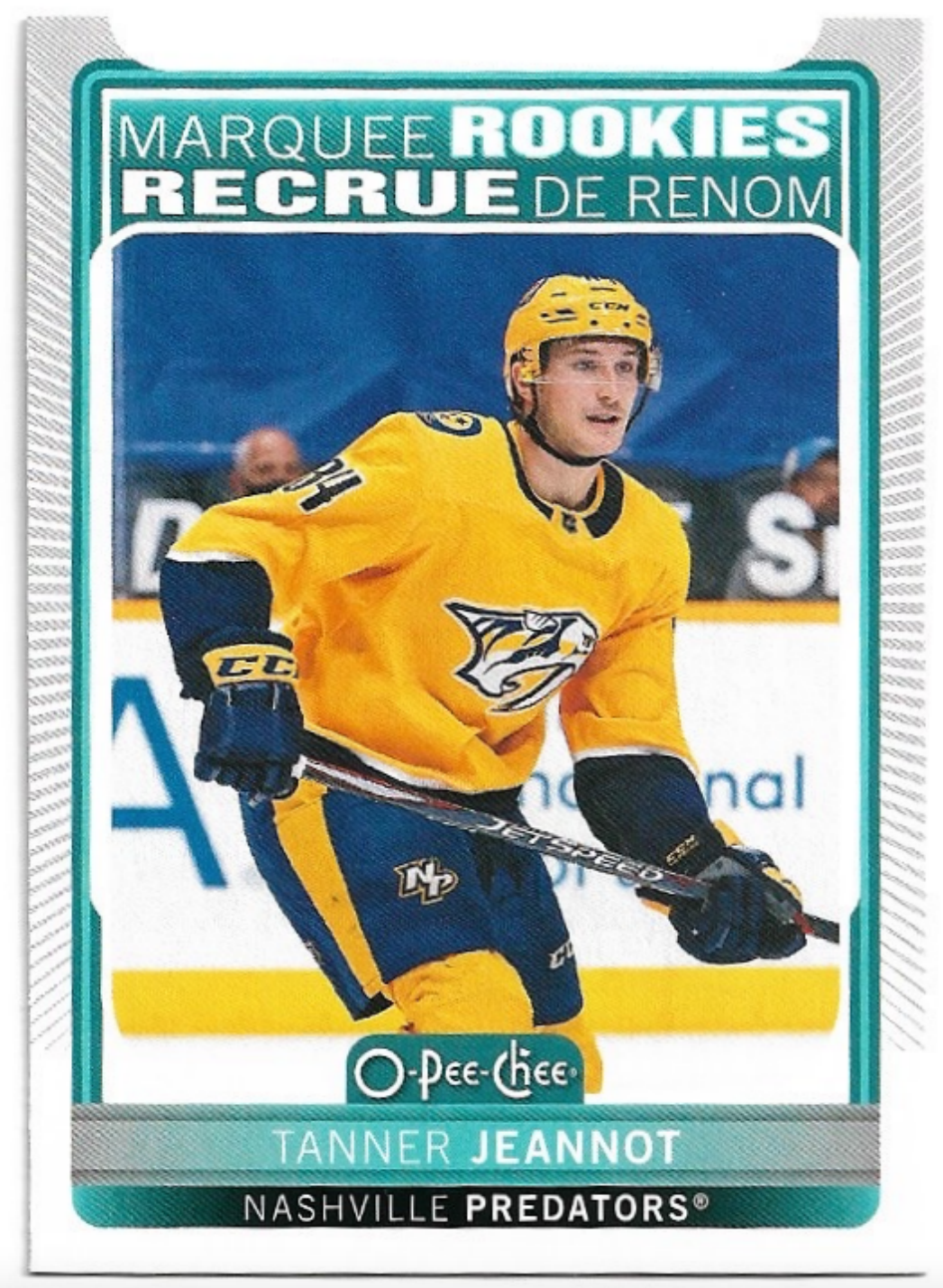 Marquee Rookies TANNER JEANNOT 21-22 UD O-Pee-Chee OPC