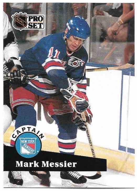 Captain MARK MESSIER 91-92 Pro Set