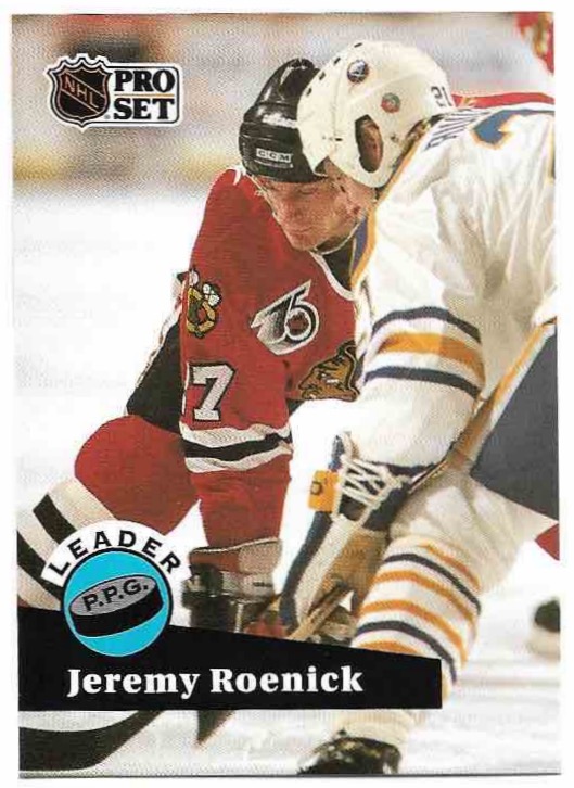 Leader JEREMY ROENICK 91-92 Pro Set
