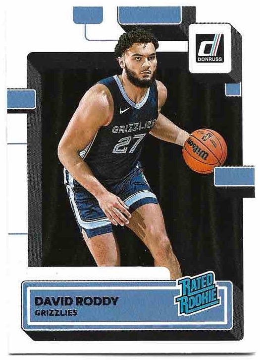 Rated Rookie DAVID RODDY 22-23 Panini Donruss Basketball