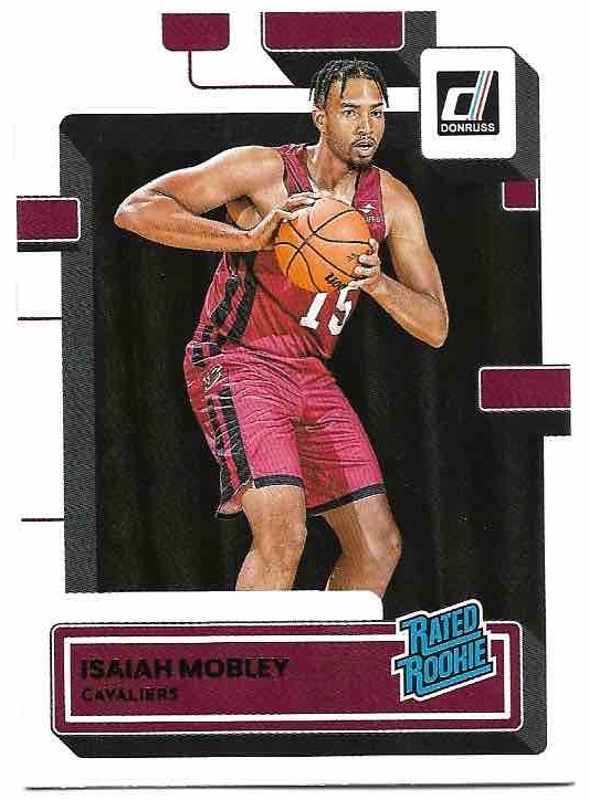 Rated Rookie ISAIAH MOBLEY 22-23 Panini Donruss Basketball