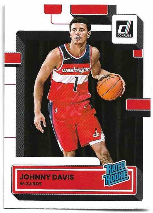 Rated Rookie JOHNNY DAVIS 22-23 Panini Donruss Basketball