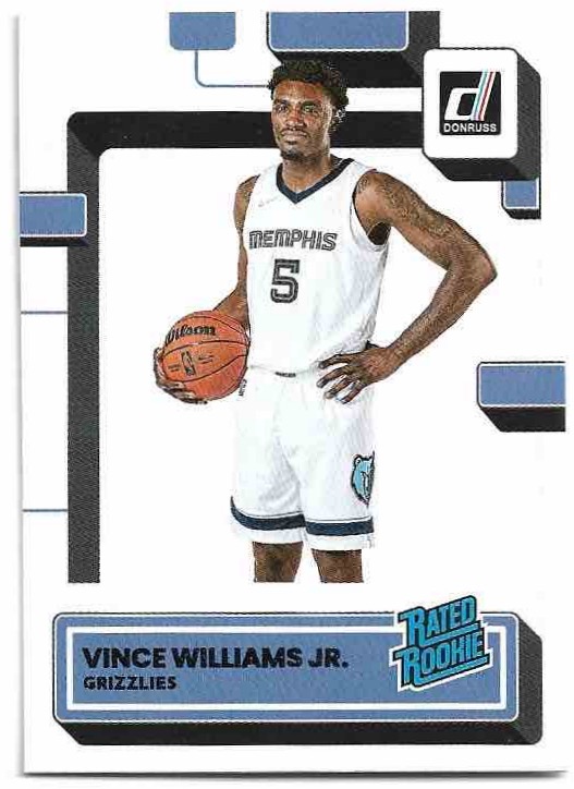 Rated Rookie VINCE WILLIAMS JR. 22-23 Panini Donruss Basketball