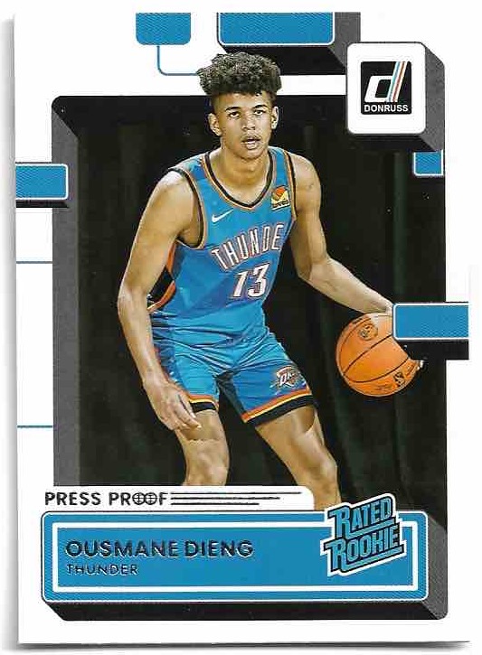 Press Proof Rated Rookie OUSMANE DIENG 22-23 Panini Donruss Basketball