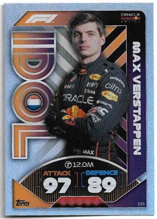 Idol MAX VERSTAPPEN 2022 Topps Turbo Attax