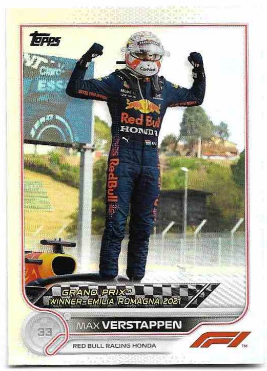 Rainbow Grand Prix Winner MAX VERSTAPPEN 2022 Topps Formula 1