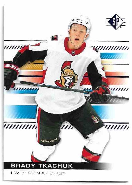 Blue BRADY TKACHUK 19-20 UD SP Hockey