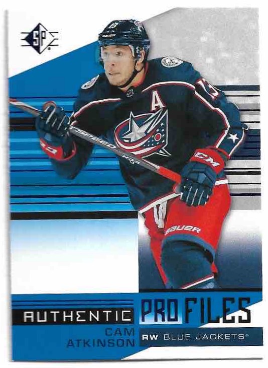 Authentic Profiles Blue CAM ATKINSON 19-20 UD SP Hockey