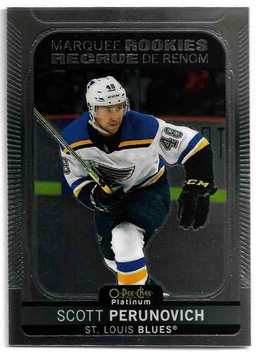 Marquee Rookies SCOTT PERUNOVICH 21-22 UD O-Pee-Chee OPC Platinum