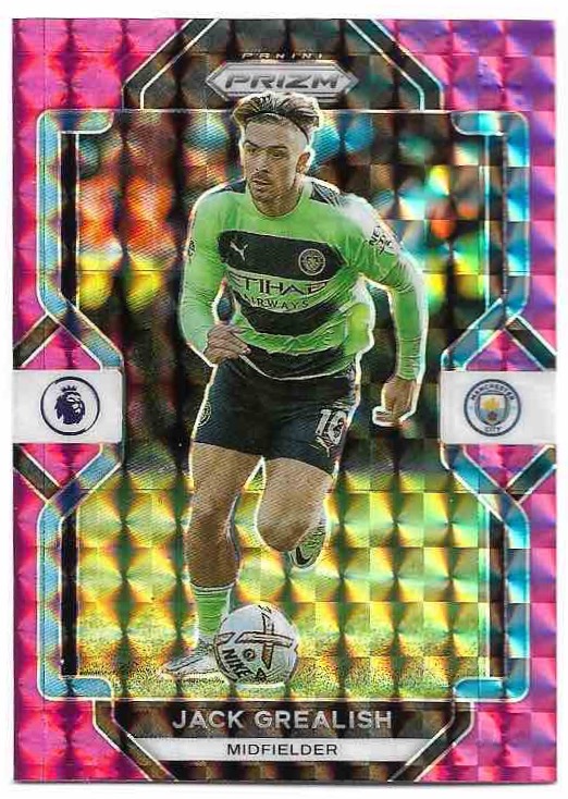 Pink Mosaic Prizm JACK GREALISH 22-23 Panini Prizm Soccer