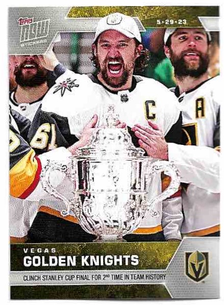 Clinch Stanley Cup Final VEGAS GOLDEN KNIGHTS 22-23 Topps Now /154