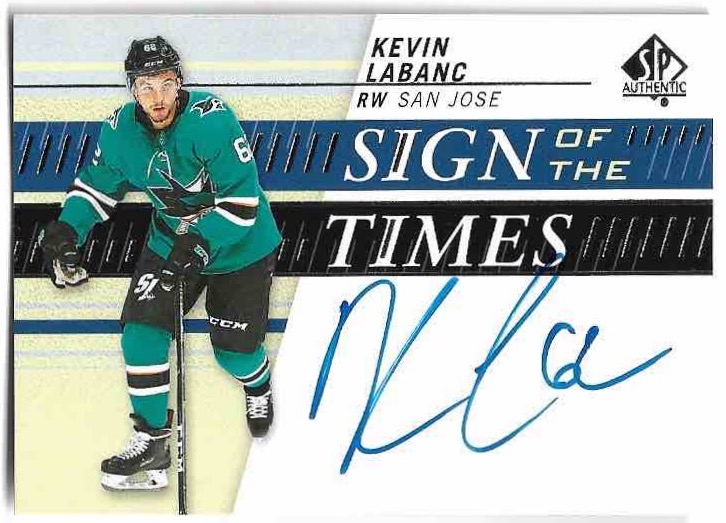 Auto Sign of the Times KEVIN LABANC 19-20 UD SP Authentic