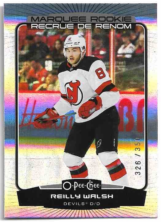 Marquee Rookie Rainbow Foil REILLY WALSH 22-23 UD O-Pee-Chee OPC /350