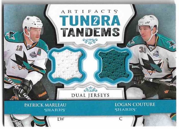 Jersey Tundra Tandems PATRICK MARLEAU/LOGAN COUTURE 13-14 UD Artifacts