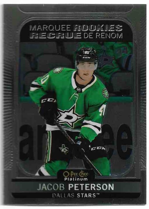 Marquee Rookie JACOB PETERSON 21-22 UD O-Pee-Chee OPC Platinum