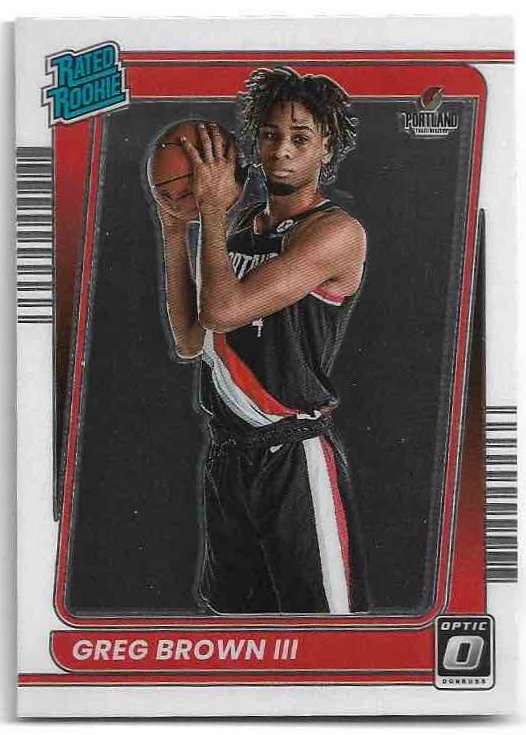 Rated Rookie GREG BROWN III 21-22 Panini Donruss Optic Basketball