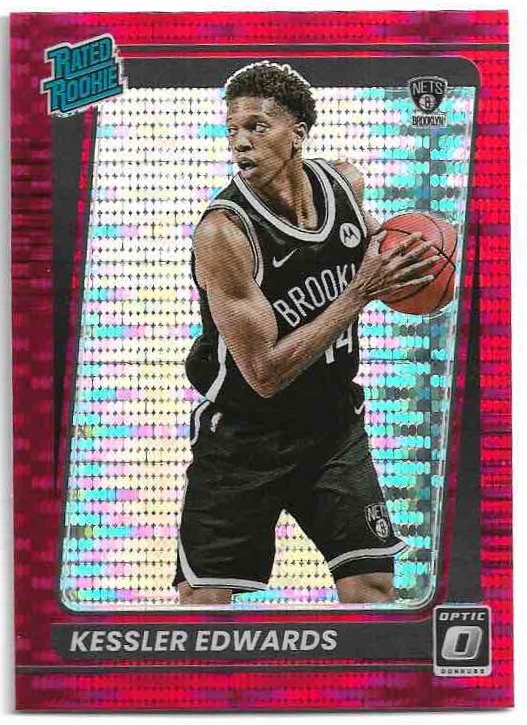 Red Pulsar Rated Rookie KESSLER EDWARDS 21-22 Panini Dornuss Optic Basketball