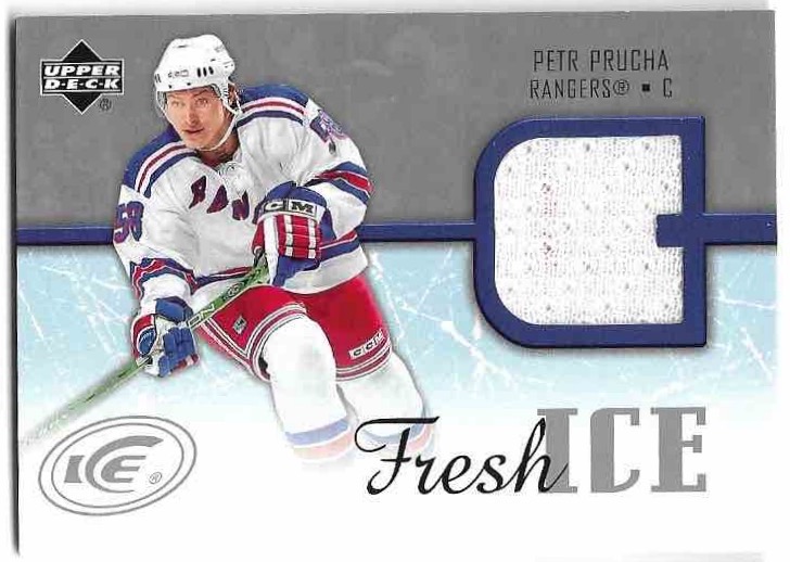 Rookie Jersey Fresh Ice PETR PRŮCHA 05-06 UD Ice