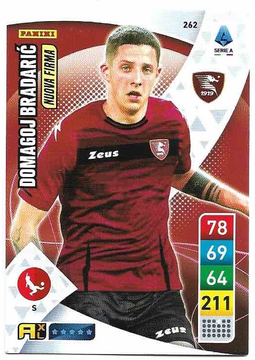 Nuova Firma DOMAGOJ BRADARIC 22-23 Panini Adrenalyn Calciatori