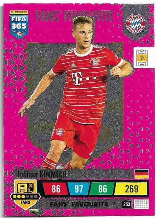 Fans' Favourite JOSHUA KIMMICH 2023 Panini FIFA 365