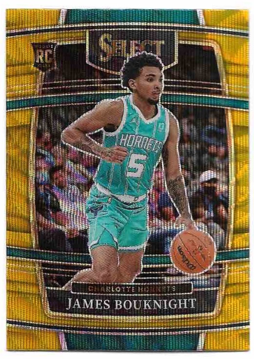 Rookie Gold Wave Concourse JAMES BOUKNIGHT 21-22 Panini Select Basketball