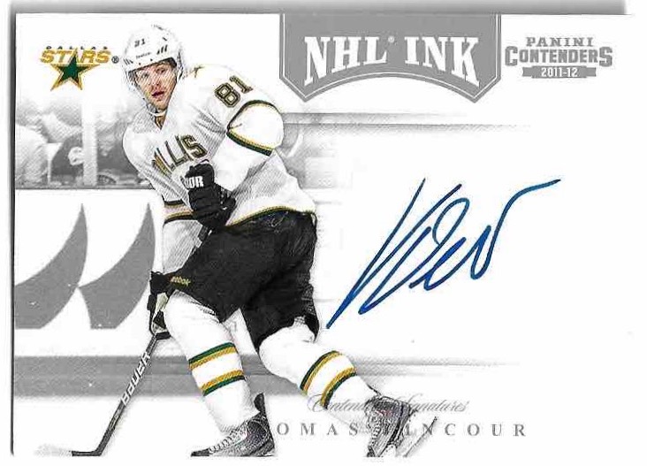 Auto Rookie NHL Ink TOMÁŠ VINCOUR 11-12 Panini Playoff Contenders