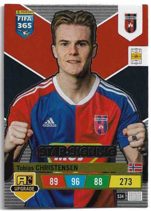 Star Signing TOBIAS CHRISTENSEN 2023 Panini FIFA 365