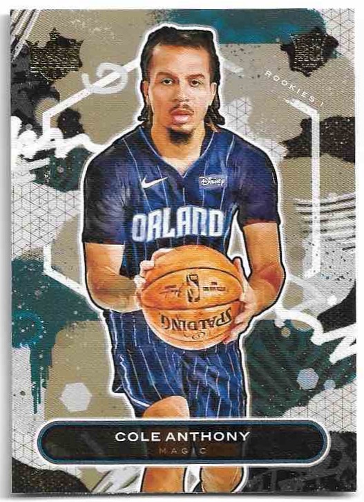 Rookie COLE ANTHONY 20-21 Panini Court Kings Basketball