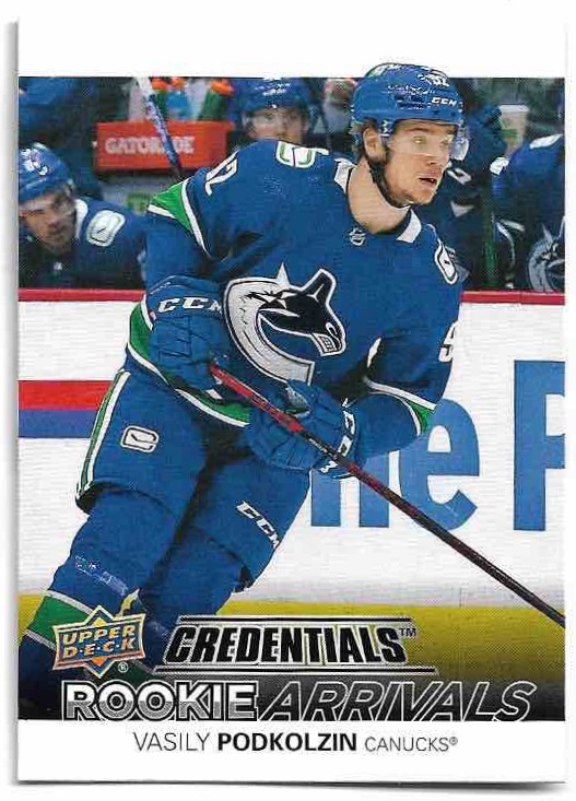 Rookie Arrivals VASILY PODKOLZIN 21-22 UD Credentials