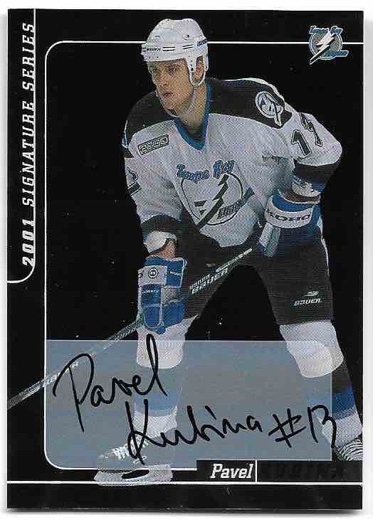 Auto PAVEL KUBINA 00-01 In the Game Be A Player Signature Series