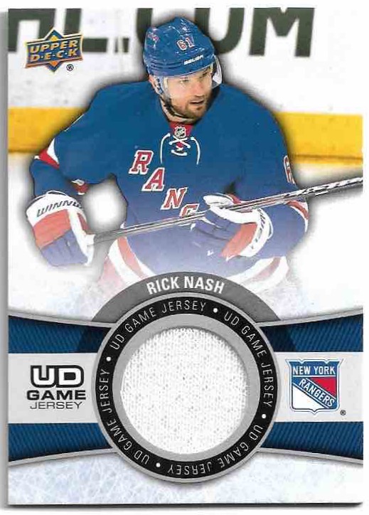 UD Game Jersey RICK NASH 15-16 UD Series 1
