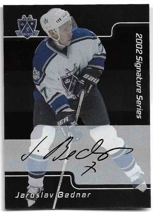 Auto Rookie JAROSLAV BEDNÁŘ 01-02 In the Game Be A Player Signature Series