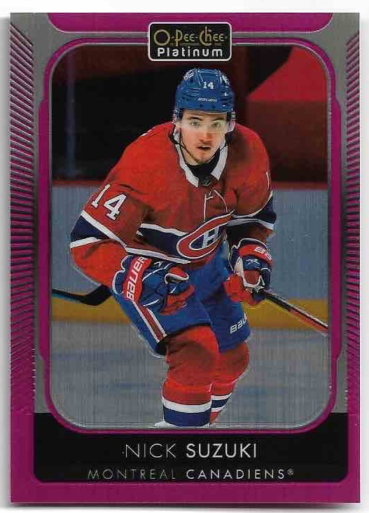 Matte Pink NICK SUZUKI 21-22 UD O-Pee-Chee OPC Platinum