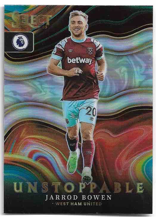 Unstoppable JARROD BOWEN 22-23 Panini Select Premier League