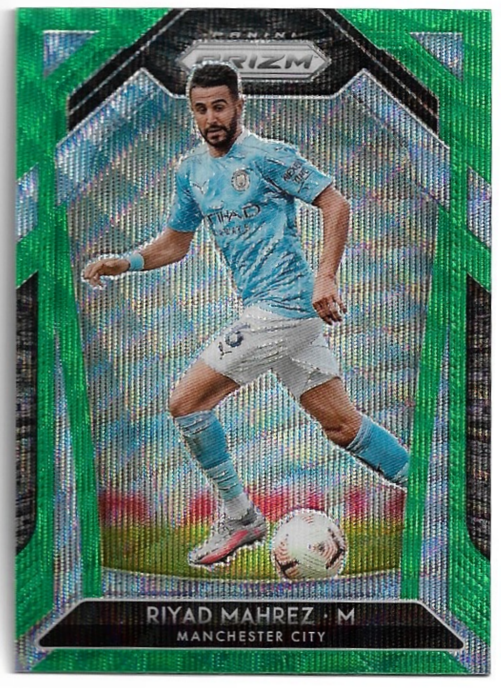 Green Wave Prizm RIYAD MAHREZ 20-21 Panini Prizm Soccer