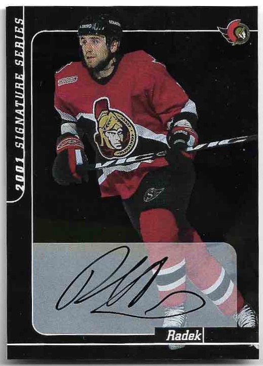 Auto RADEK BONK 00-01 In the Game Be A Player Signature Series